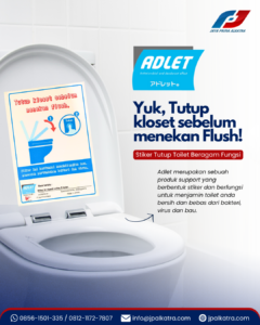 Adlet – Stiker Tutup Toilet Anti Bakteri, Virus, dan Bau